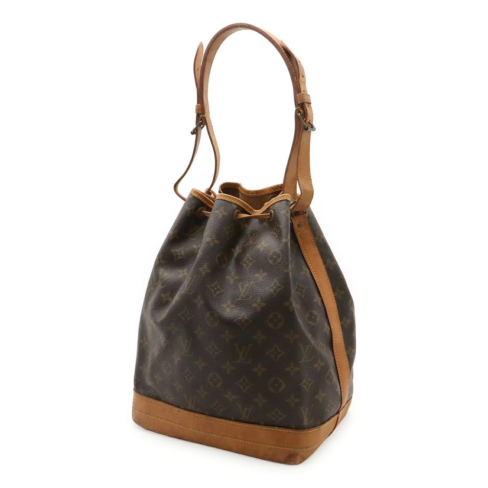 Louis Vuitton Shoulder Bag Hobo Noe Drawstring Monogram Brown